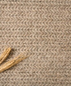 Wollen vloerkleed - Narvik lichtgrijs - close up materiaal, thumbnail