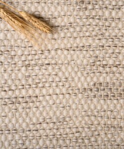 Wollen vloerkleed - Ulstein wit/grijs - close up