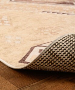 Berber vloerkleed wasbaar - Moderna crème - close up vouw, thumbnail