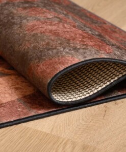 Keukenloper wasbaar - It's always coffee time - bruin - close up vouw, thumbnail Keukenloper wasbaar - It's always coffee time - bruin - close up vouw, thumbnail