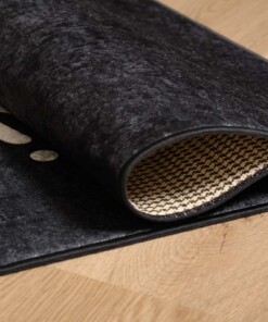 Keukenloper wasbaar - Just screw it - zwart - close up vouw, thumbnail Keukenloper wasbaar - Just screw it - zwart - close up vouw, thumbnail