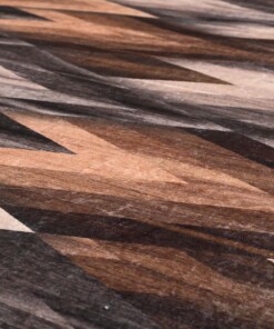 Modern vloerkleed wasbaar - Moderna bruin - close up materiaal, thumbnail