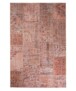 Patchwork vloerkleed - Fade Heritage terracotta - overzicht boven, thumbnail