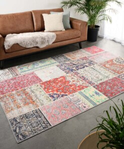 Patchwork vloerkleed - Fade Heritage multi - sfeer