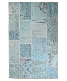 Patchwork vloerkleed - Fade Heritage turquoise - overzicht boven, thumbnail Patchwork vloerkleed - Fade Heritage turquoise - overzicht boven, thumbnail