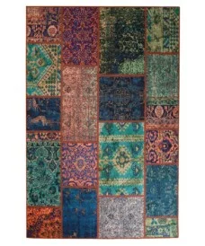 Patchwork vloerkleed - Fade No.1 multi - overzicht boven, thumbnail Patchwork vloerkleed - Fade No.1 multi - overzicht boven, thumbnail