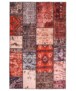 Patchwork vloerkleed - Fade No.1 rood/multi - overzicht boven, thumbnail