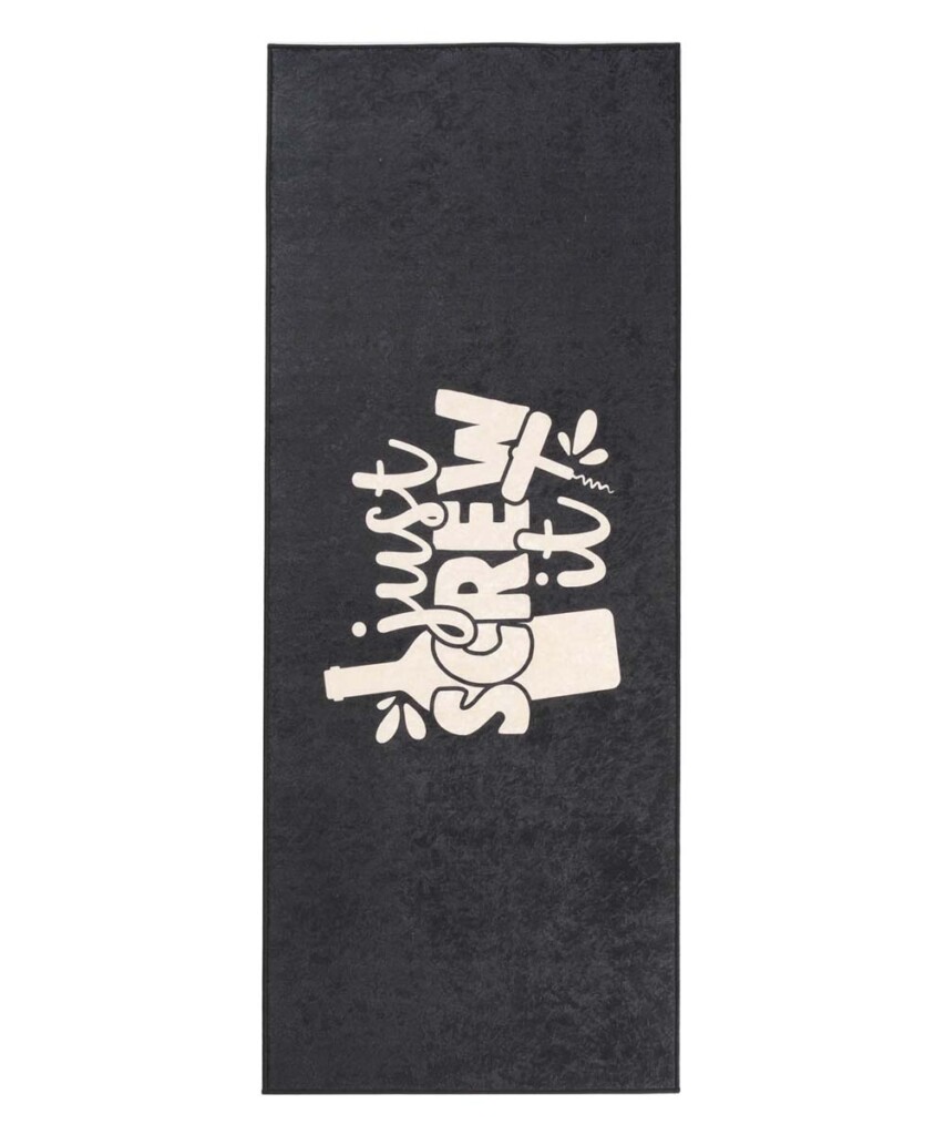 miqna Vloerkleed, modern keukentapijt, gel, loper, keukenloper, grijs, wit, zwart met antislip vloerpatroon met opschrift Coffee Macchiato (Catinus, 60 x 200 cm miqna Vloerkleed, modern keukentapijt, gel, loper, keukenloper, grijs, wit, zwart met antislip vloerpatroon met opschrift Coffee Macchiato (Catinus, 60 x 200 cm