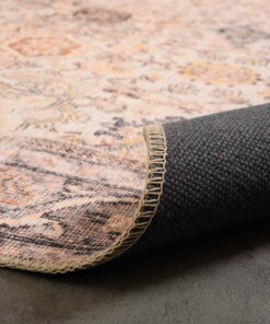 Vintage vloerkleed - Fade Charm beige - close up vouw, thumbnail