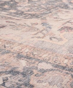 Vintage vloerkleed - Fade Classic beige - close up materiaal, thumbnail