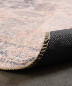 Vintage vloerkleed - Fade Classic beige - close up vouw, thumbnail