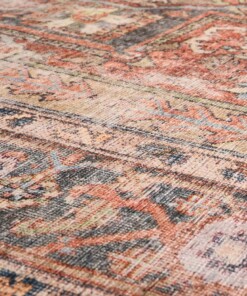 Vintage vloerkleed - Fade Essence beige - close up materiaal, thumbnail