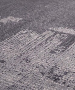 Vintage vloerkleed - Fade Mystic grijs - close up materiaal, thumbnail Vintage vloerkleed - Fade Mystic grijs - close up materiaal, thumbnail