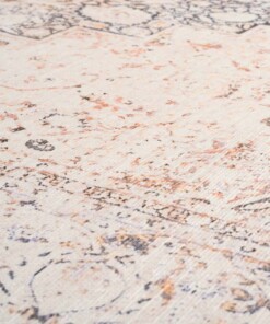 Vintage vloerkleed - Fade No.2 grijs - close up materiaal, thumbnail