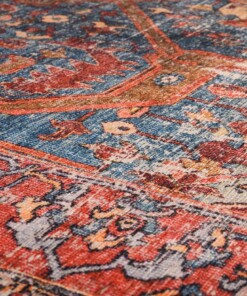 Vintage vloerkleed - Fade Opulence rood - close up materiaal, thumbnail Vintage vloerkleed - Fade Opulence rood - close up materiaal, thumbnail