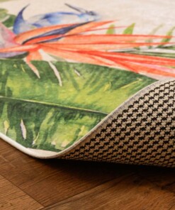 Vloerkleed jungle wasbaar - Moderna Multi - close up vouw, thumbnail Vloerkleed jungle wasbaar - Moderna Multi - close up vouw, thumbnail