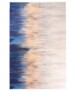 Modern vloerkleed wasbaar - Moderna goud/blauw - overzicht boven, thumbnail