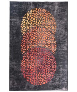 Modern vloerkleed wasbaar - Moderna zwart - overzicht boven, thumbnail