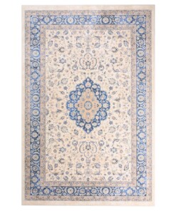 Perzisch tapijt wasbaar - Moderna blauw - overzicht boven