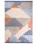 Retro vloerkleed wasbaar - Moderna blauw - overzicht boven, thumbnail