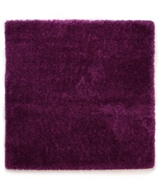Vierkant hoogpolig vloerkleed - Cozy Shaggy - paars - overzicht, thumbnail