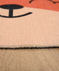 Vloerkleed vos kinderkamer - Wasbaar terra - close up, thumbnail