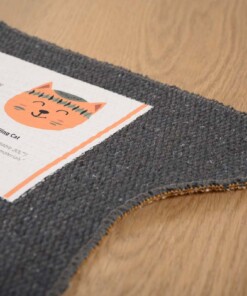 Vloerkleed kat kinderkamer - Wasbaar oranje - close up, thumbnail Vloerkleed kat kinderkamer - Wasbaar oranje - close up, thumbnail