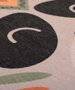 Vloerkleed wasbeer kinderkamer - Wasbaar grijs - close up, thumbnail