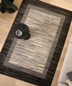 Vloerkleed met rand - Bowie grijs