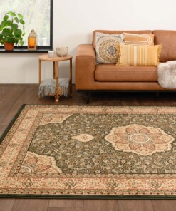 Perzisch tapijt - Mirage Majesty groen/beige