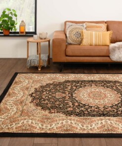Perzisch tapijt - Mirage Rustic zwart/beige