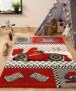 Vloerkleed kinderkamer racing - Adventures rood