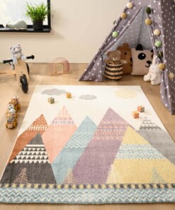 Vloerkleed kinderkamer Tipi - Snoozy multi