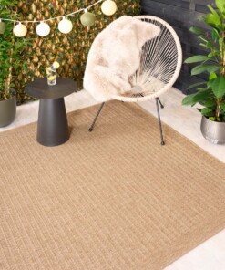 Jute buitenkleed - Boho Stripe beige