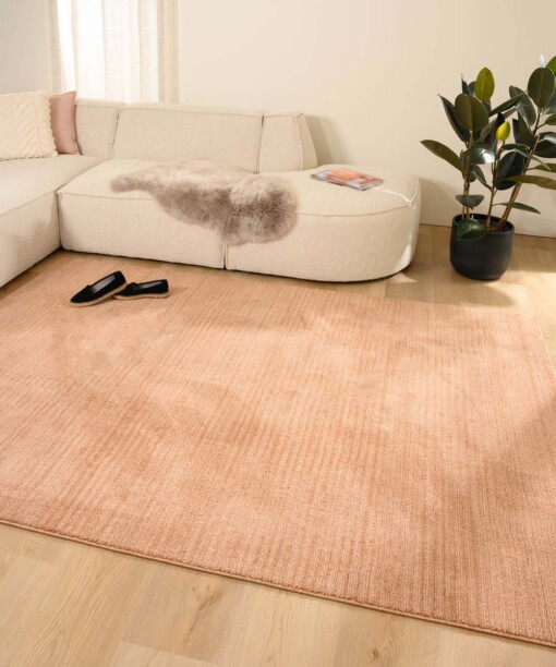 Vloerkleed strepen - Fancy Lines oudroze