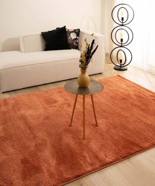 Velours vloerkleed - Flair terracotta