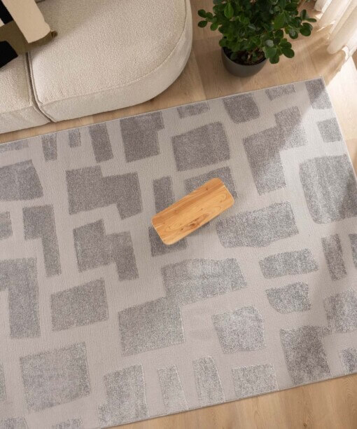 Scandinavische loper - Contour Stone grijs