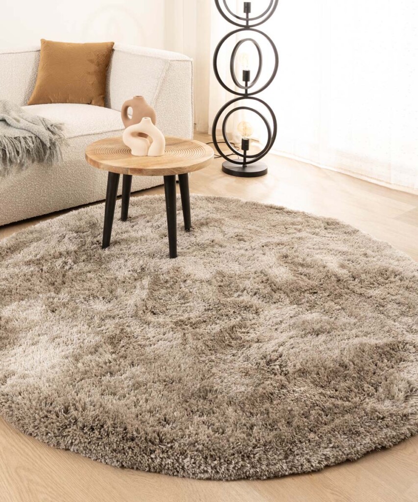 Hoogpolig Vloerkleed 170 x 280 cm Zacht en Pluizig Superzacht, Vacht Imitatiebont Shaggy Wollig Wasbaar en Antislip Voor Bankvloer Kinderkamer, Geel