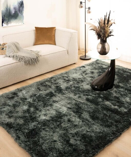 Shaggy vloerkleed - Spark blauw