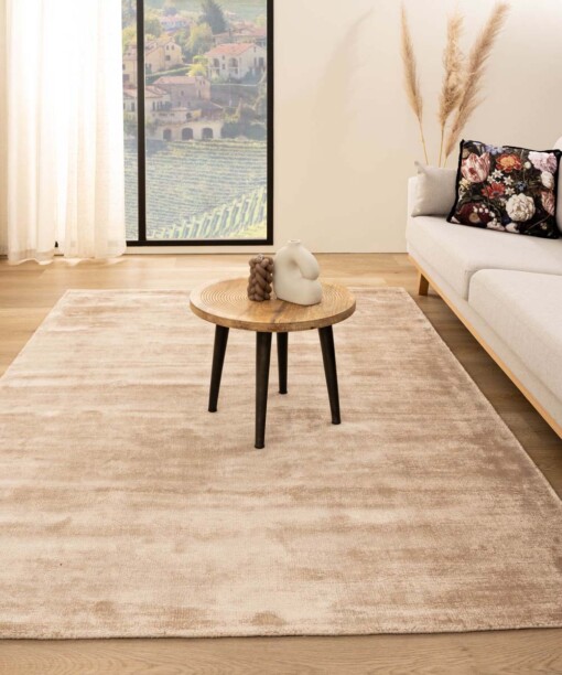 Viscose vloerkleed - Glamour beige