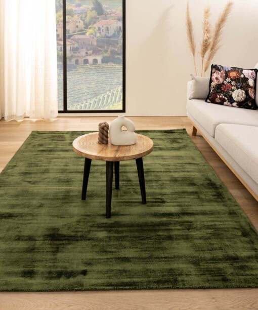 Viscose vloerkleed - Glamour groen