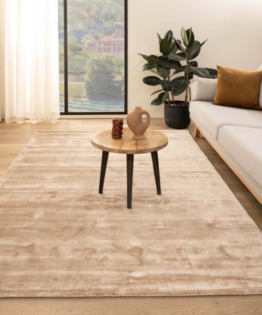 Viscose vloerkleed - Pearl beige
