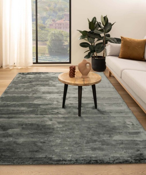 Viscose vloerkleed - Pearl blauw
