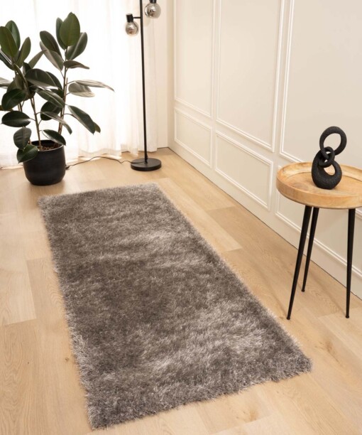 Hoogpolige loper velvet - Posh grijs