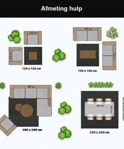 Afmeting uitleg vierkant buiten, thumbnail Afmeting uitleg vierkant buiten, thumbnail