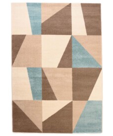 Loper geblokt - Aria Cube blauw - overzicht, thumbnail