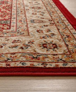 Perzisch tapijt - Mirage Royal rood/beige - close up