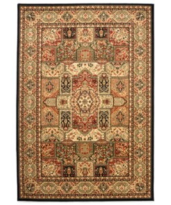 Perzisch tapijt - Mirage Whisper zwart/beige - overzicht