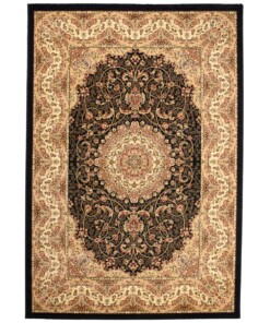 Perzisch tapijt - Mirage Rustic zwart/beige - overzicht