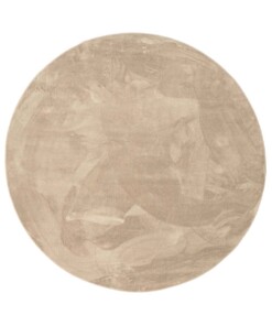 Rond zacht vloerkleed - Plush beige - overzicht